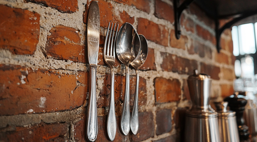IKEA gold flatware